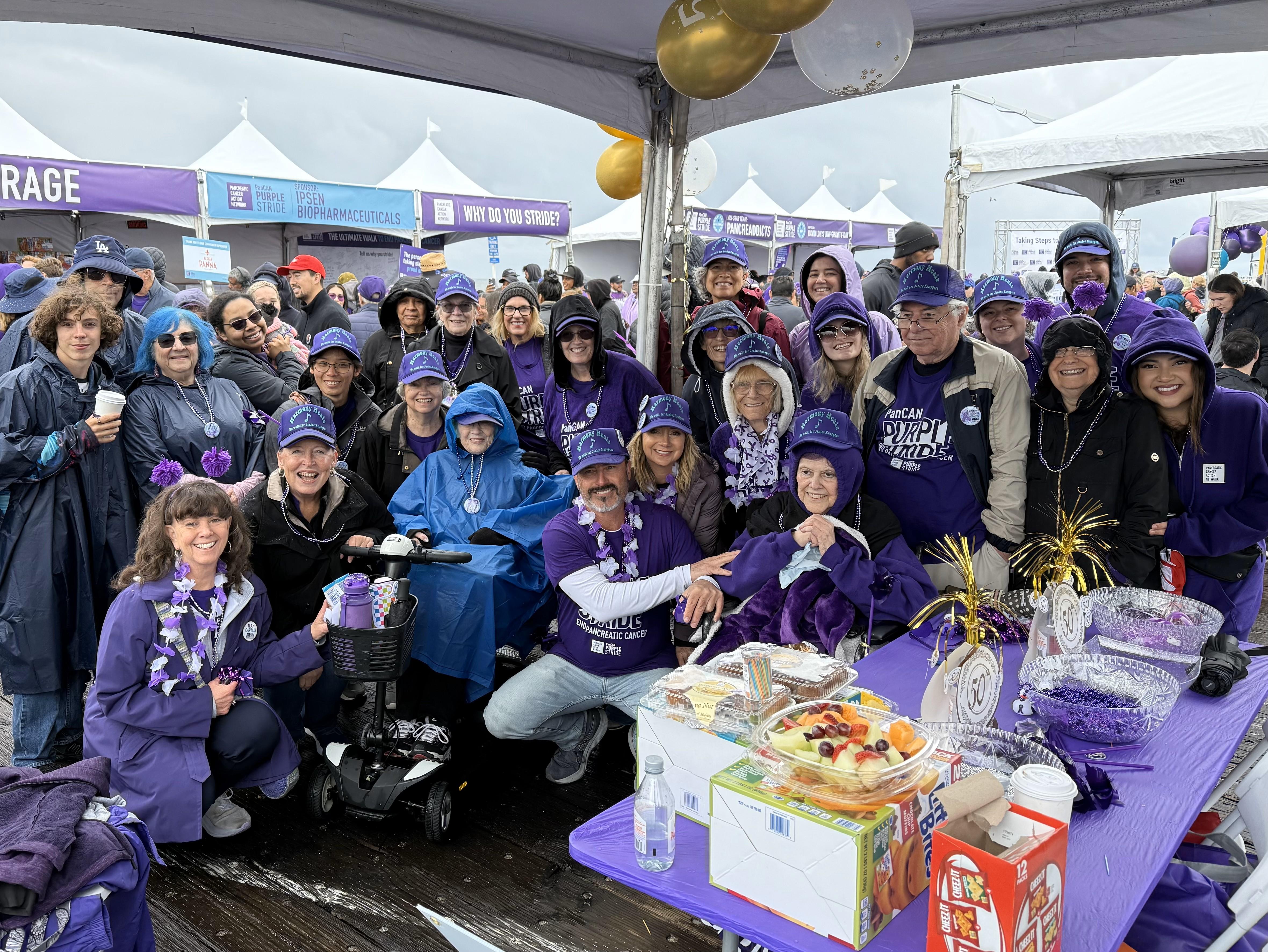 The team gathering just before the walk.