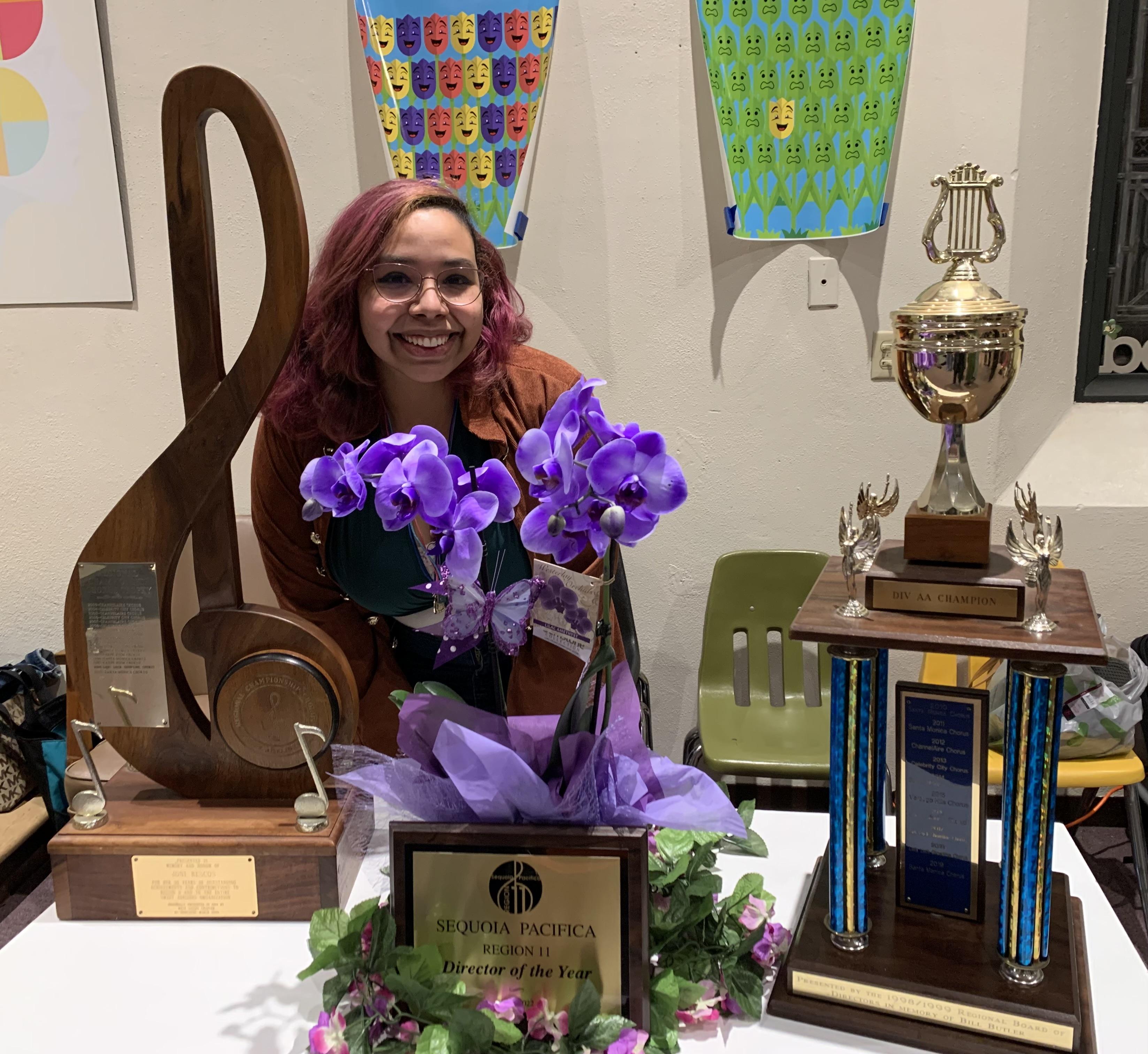 Adriana with Our Regional Championship Trophies